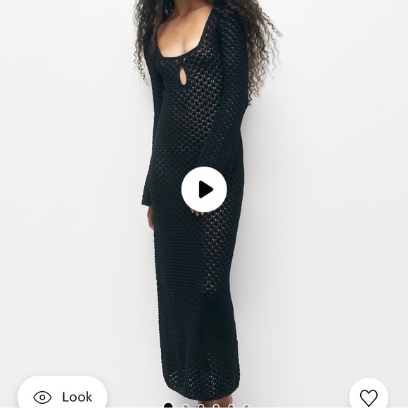 NWT Long Open Knit Dress - Picture 3 of 6